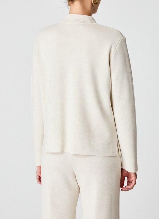 Strickjacke lang Off White Frontansicht