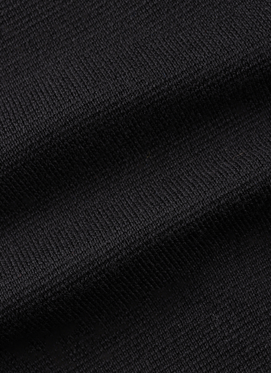 Strick Mantel Black Frontansicht