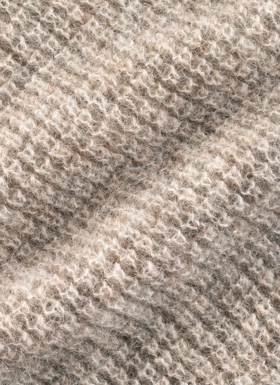 Strickjacke Knopf 1/1 Arm Autumn Stone Frontansicht