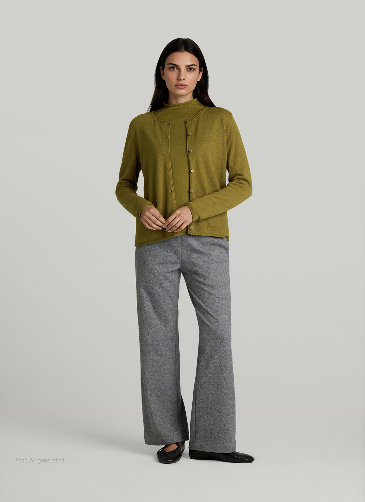 Strickjacke 1/1 Arm, Autumn Forest Detailansicht 2