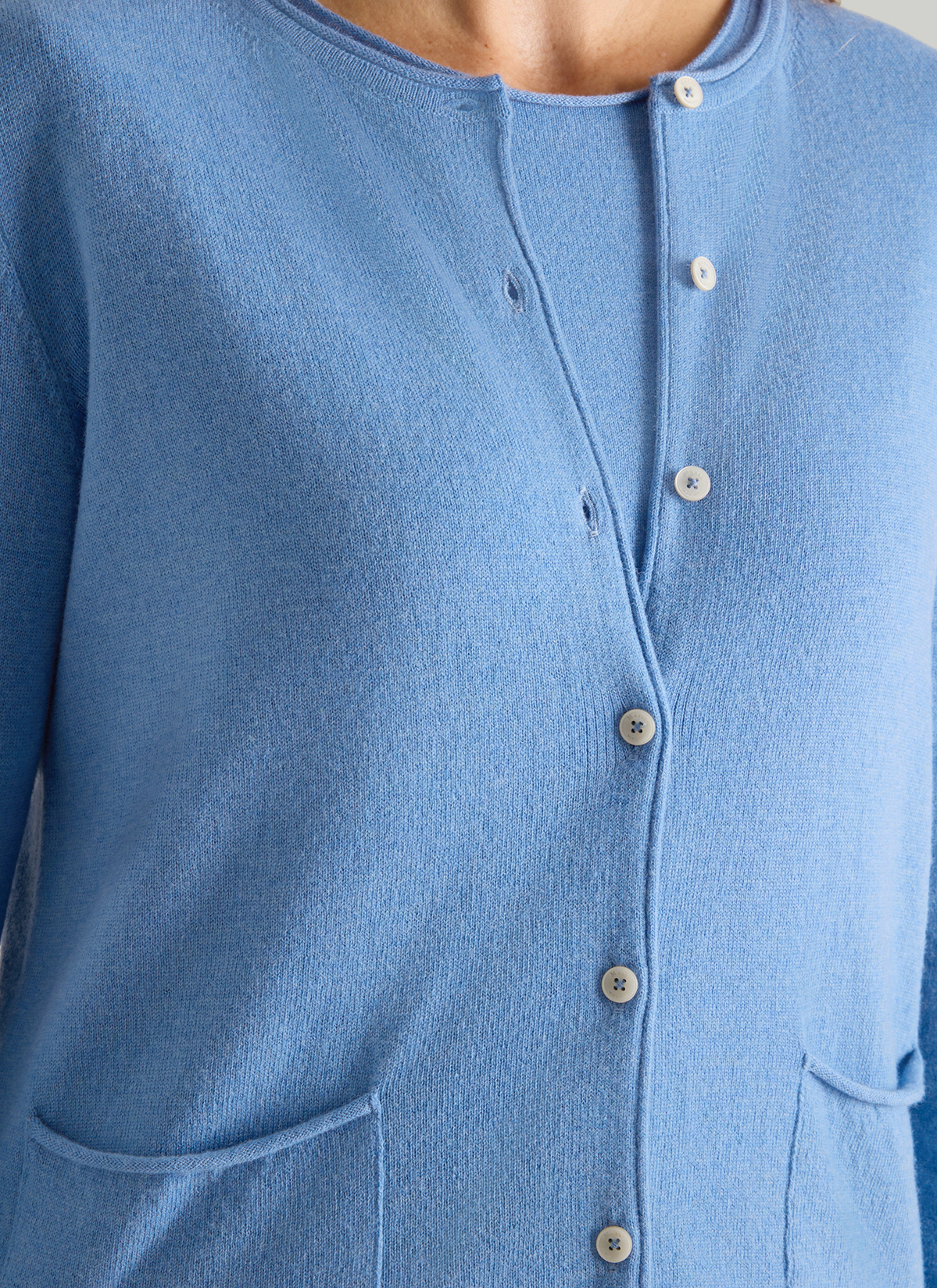 Strickjacke 1/1 Arm, Dutch Blue Detailansicht 1