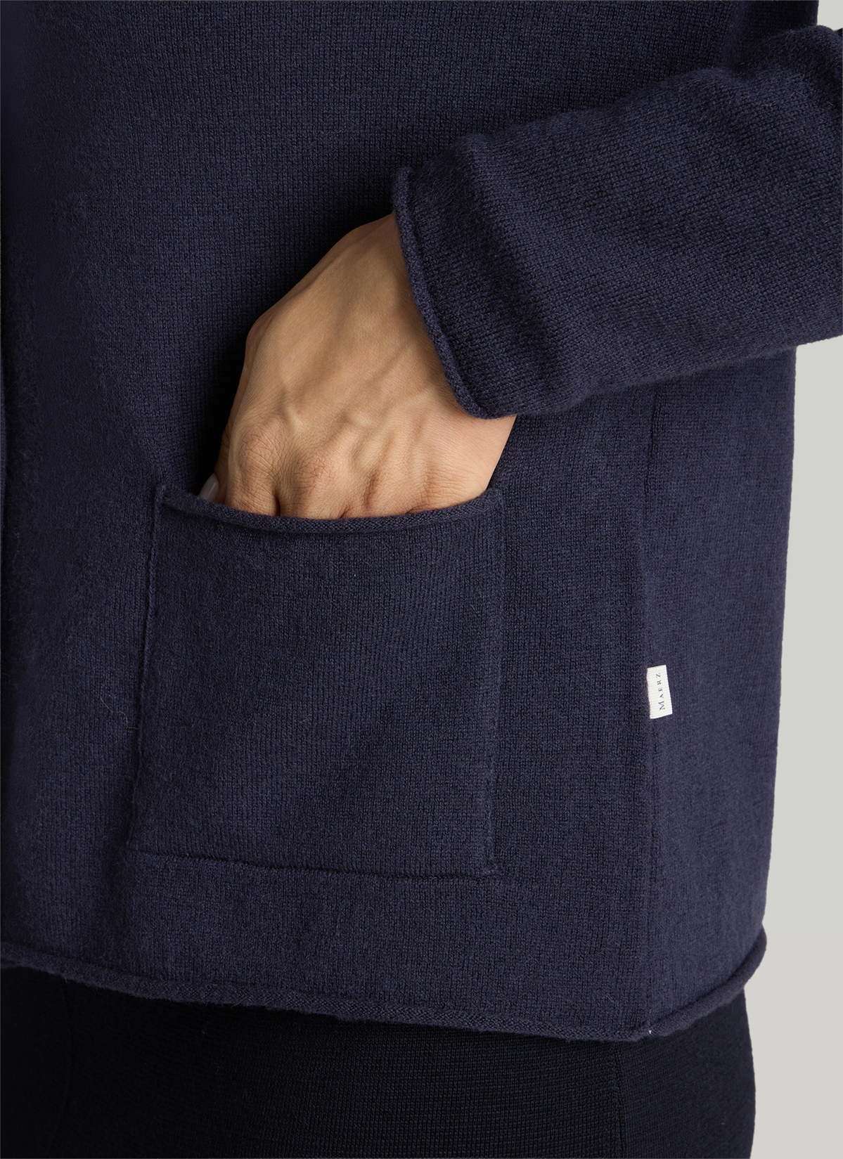 Strickjacke 1/1 Arm, Navy Detailansicht 1