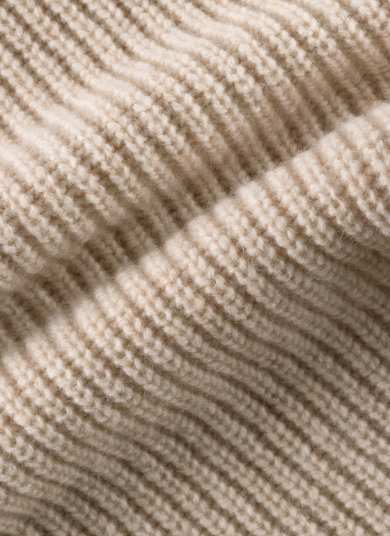 Strickjacke 1/1 Arm Frosted Dune Frontansicht