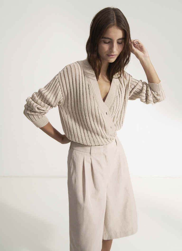 Strick CardiganBeach Frontansicht