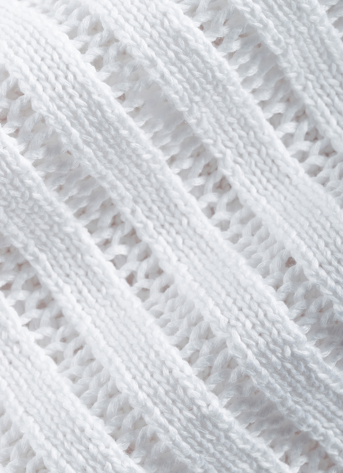 Strick Cardigan 1/1 Arm, Pure White 