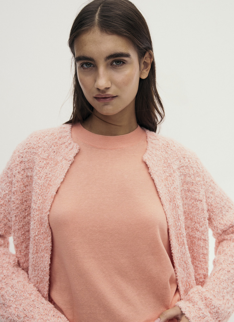 StrickjackeCoral Reef Frontansicht