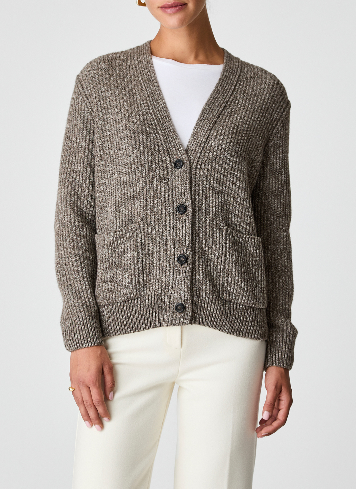 Strick Cardigan 1/1 Arm, Twig Detailansicht 1