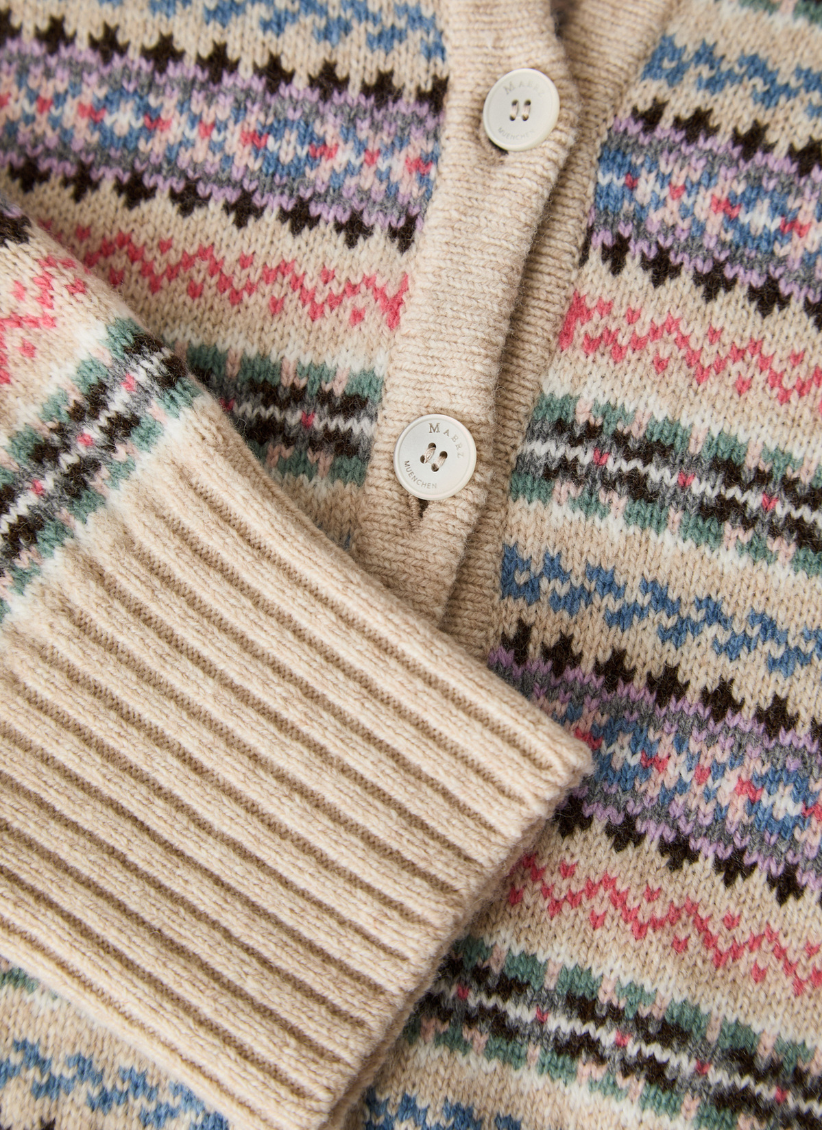 Strickjacke Knopf 1/1 Arm, Pearl 