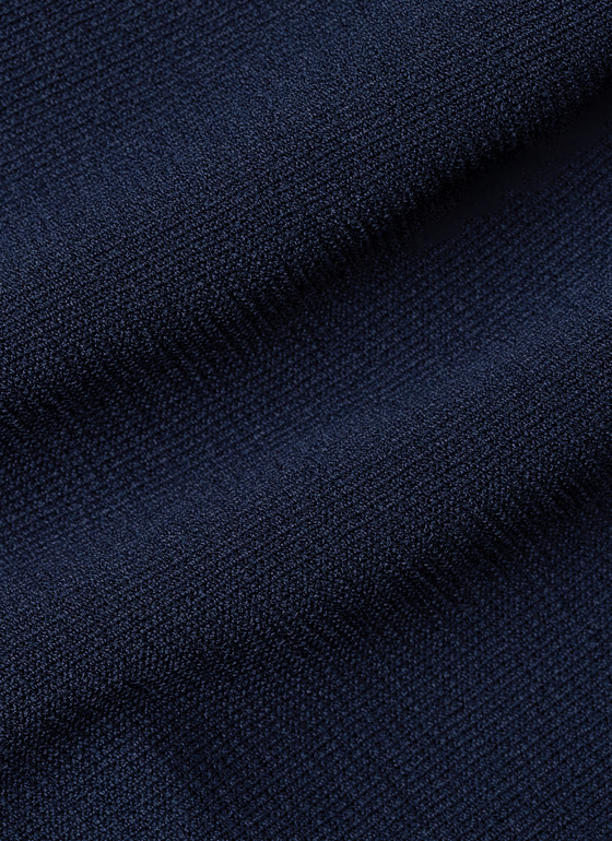 Strick Mantel Navy Frontansicht