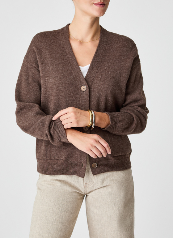 Strickjacke Hardwood Frontansicht