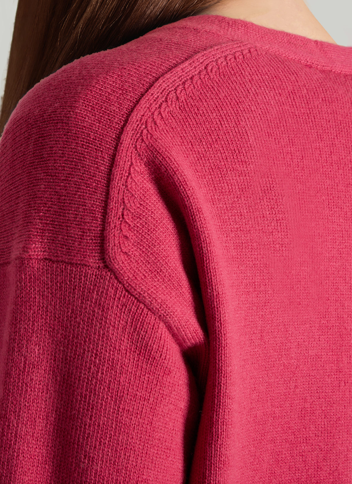 Strickjacke, Peony Red Detailansicht 1