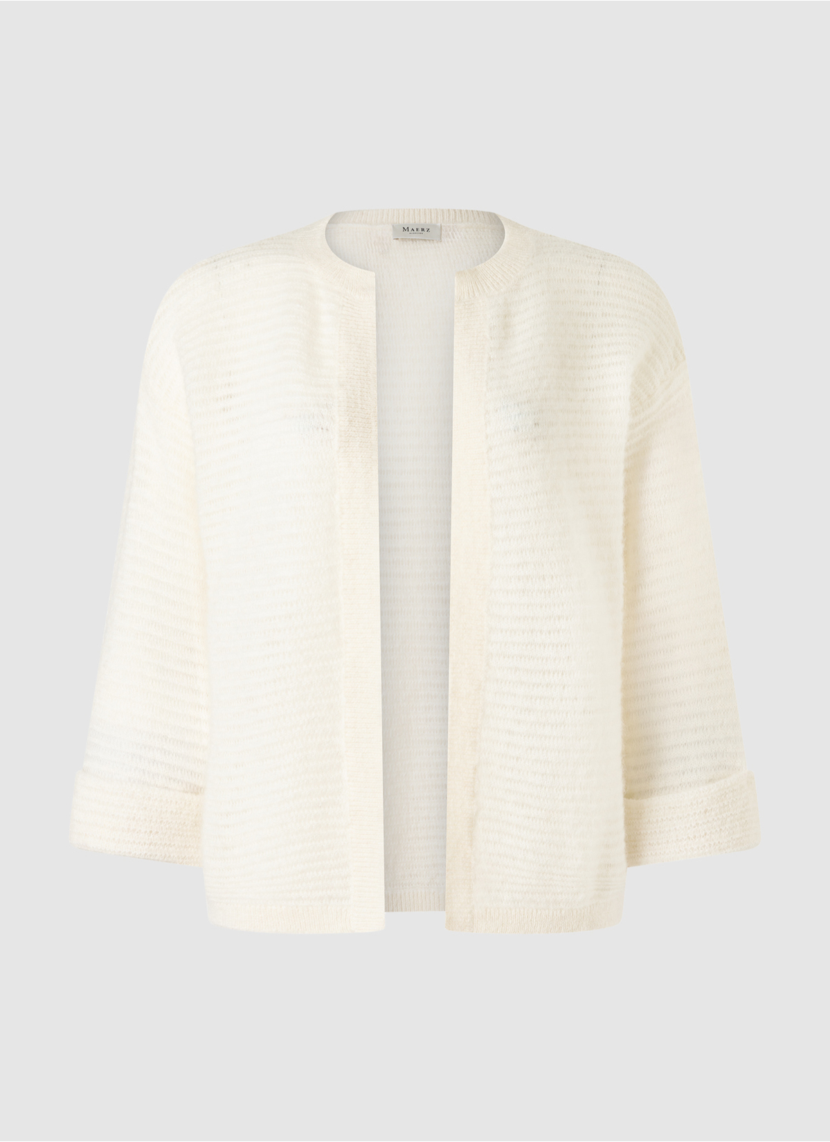 Strickjacke 1/1 Arm, New White 