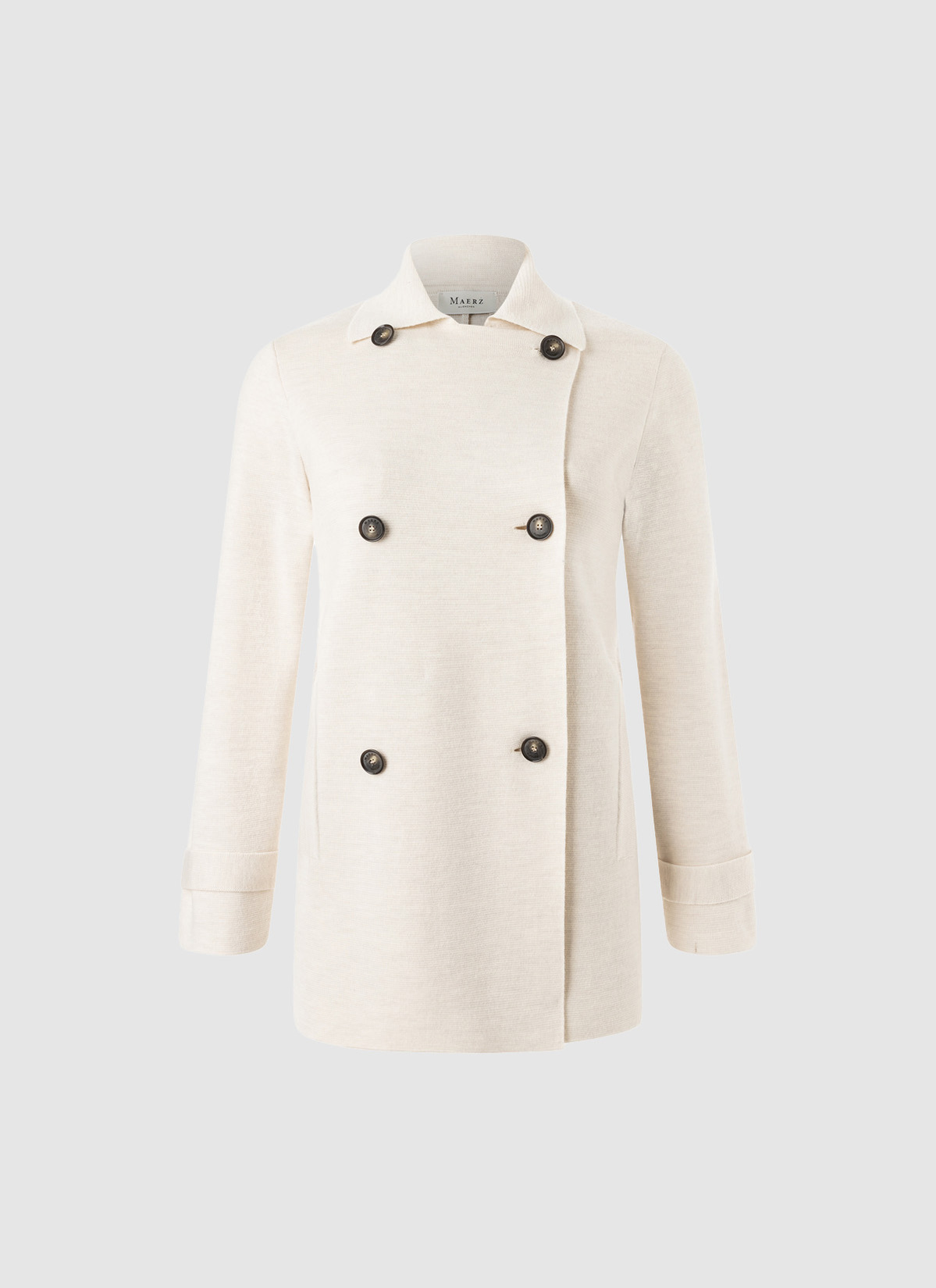 Strickjacke Knopf 1/1 Arm, Off White 