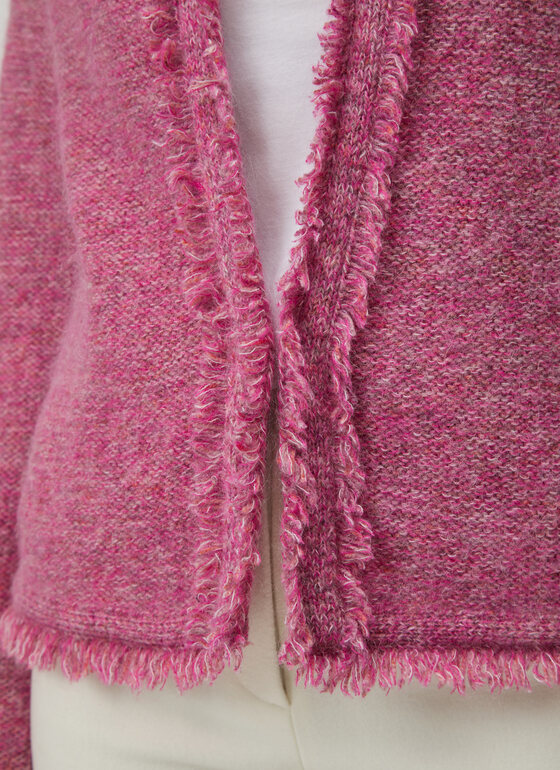 Strickjacke 1/1 Arm Classic Orchid Frontansicht