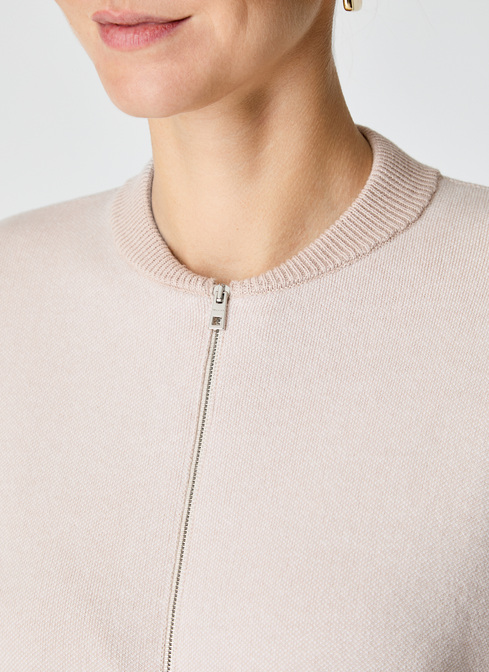 Strickjacke Zip 1/1 Arm width=