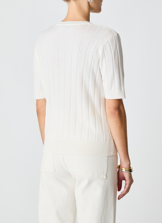 Strickjacke Knopf 1/1 Arm Vanilla Ice Frontansicht