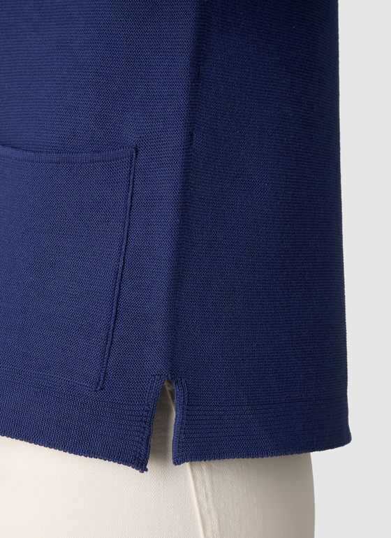 Strick Cardigan 1/1 Arm Midnight Sail Frontansicht
