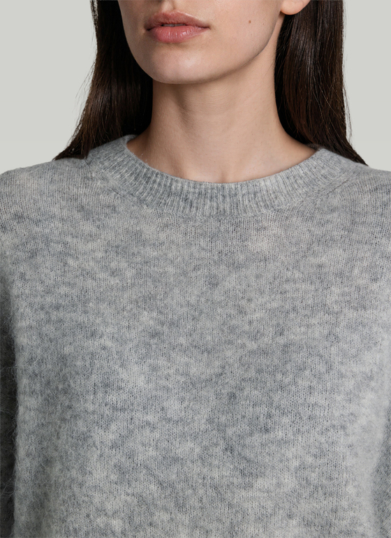 Pullover Rundhals 1/1 Arm Autumn Mist Frontansicht