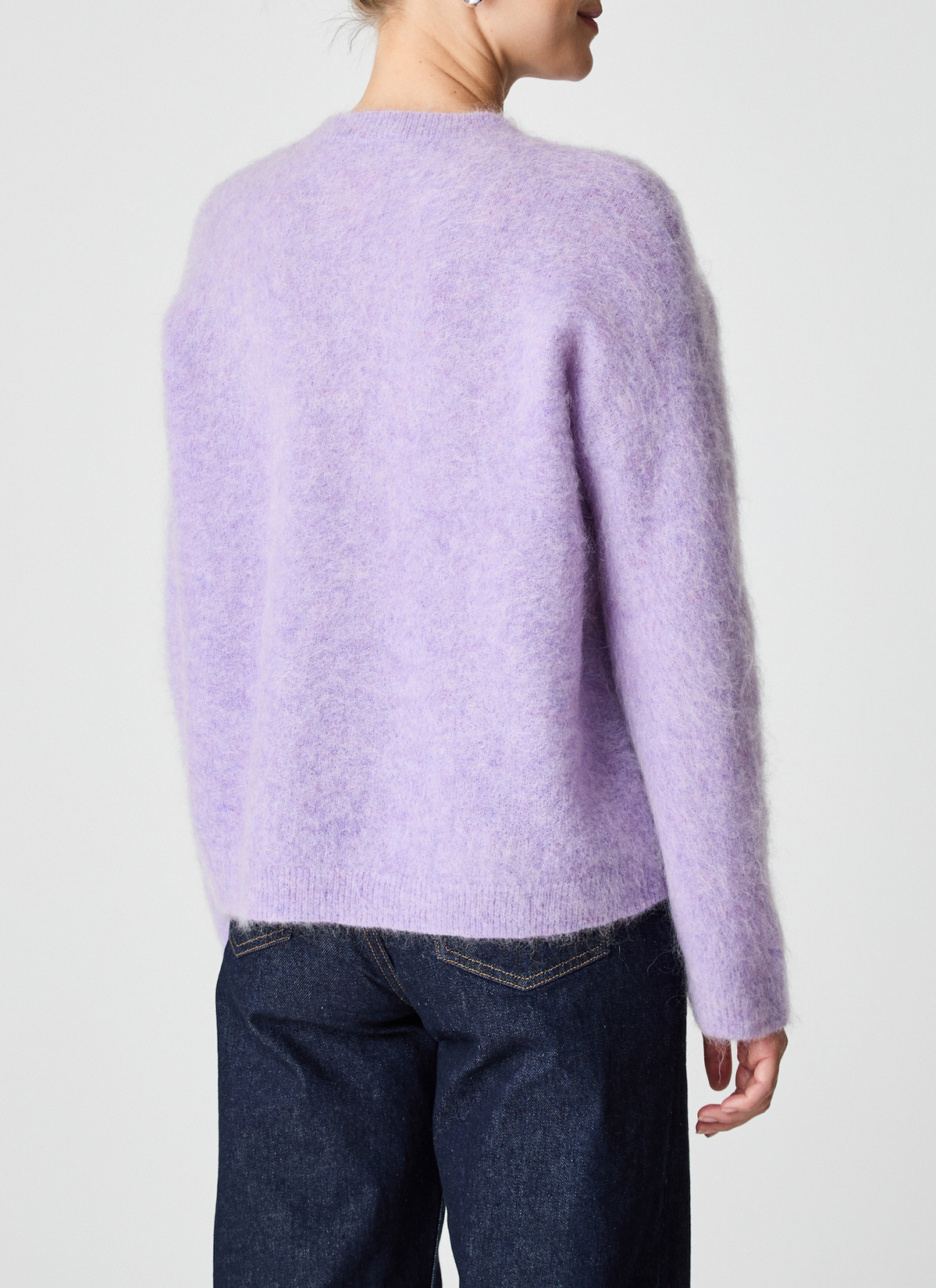 Pullover Rundhals 1/1 Arm, Frosted Lavender Rückansicht