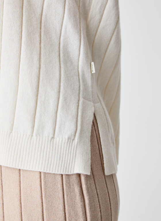 Pullover Rundhals 1/1 Arm Vanilla Ice Frontansicht