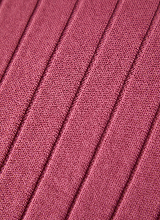 Pullover Rundhals 1/1 Arm Smoky Pink Frontansicht