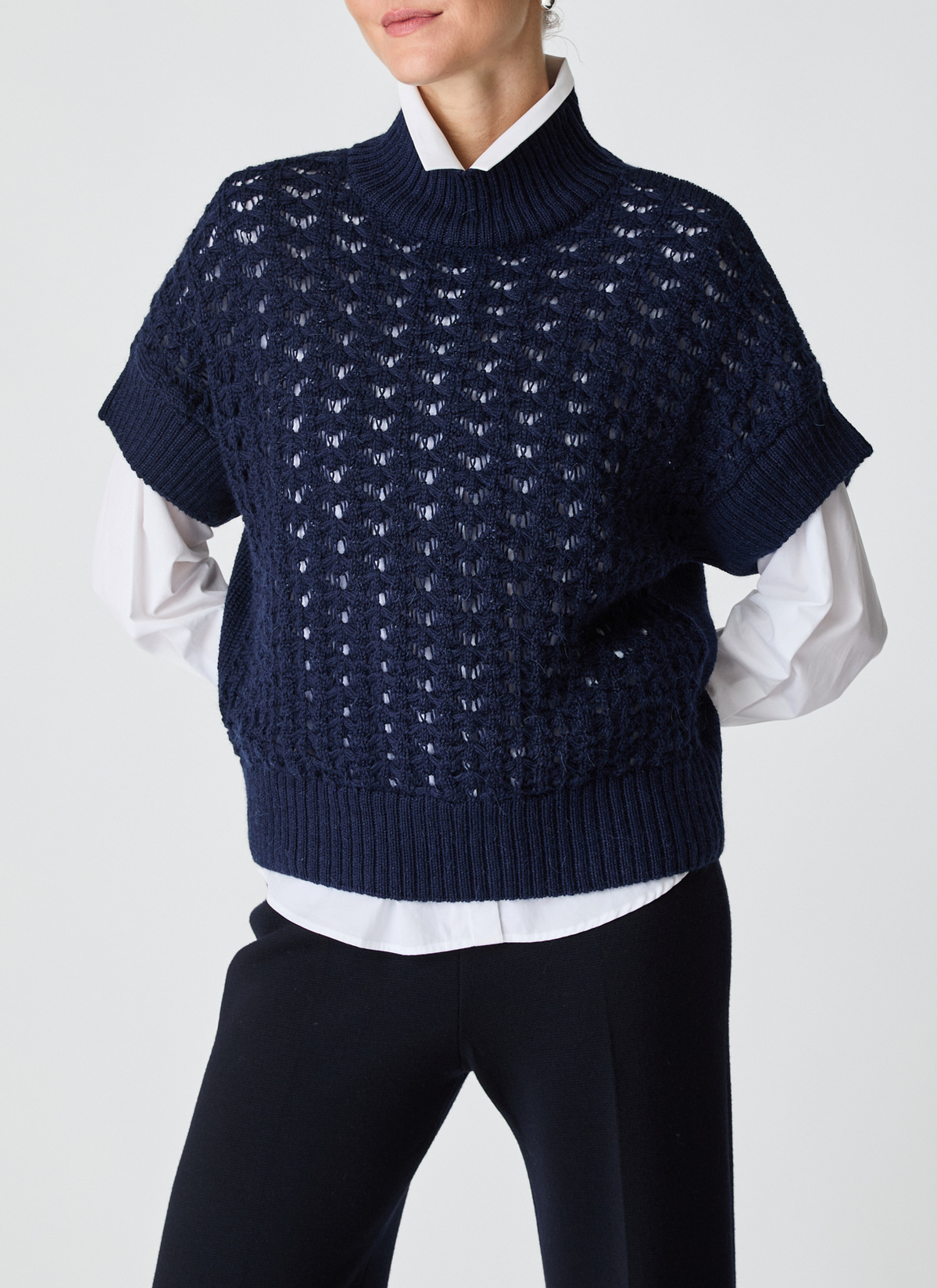 Pullunder, Navy Frontansicht