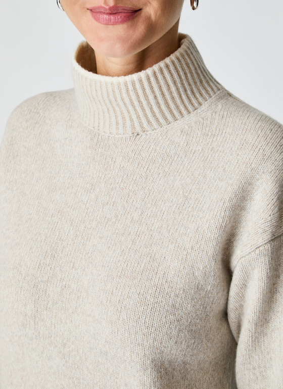 Pullover Stehkragen 1/1 Arm Gravel Path Frontansicht