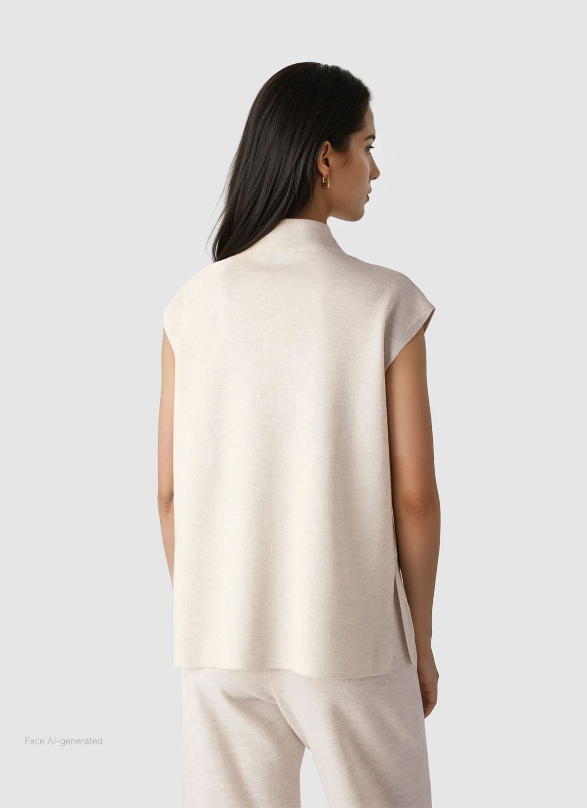 Pullunder, Off White Rückansicht