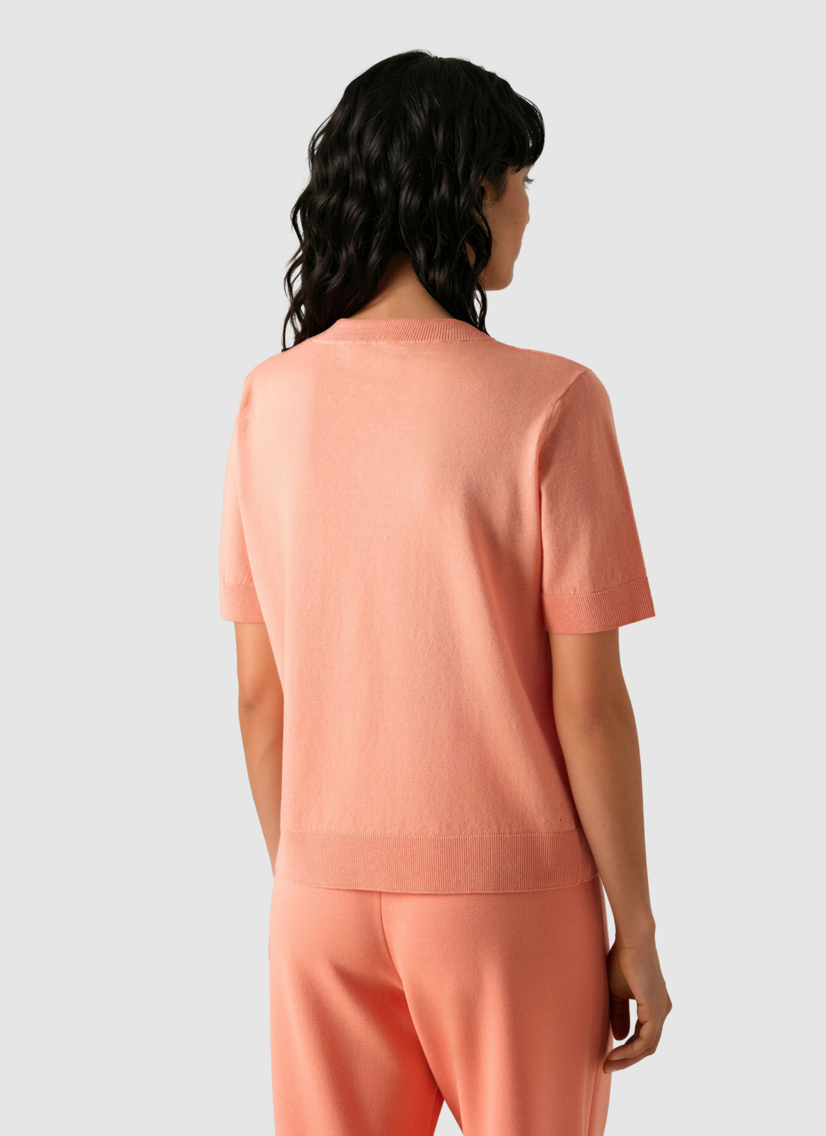 Pullover Rundhals 1/2 Arm, Coral Reef Rückansicht