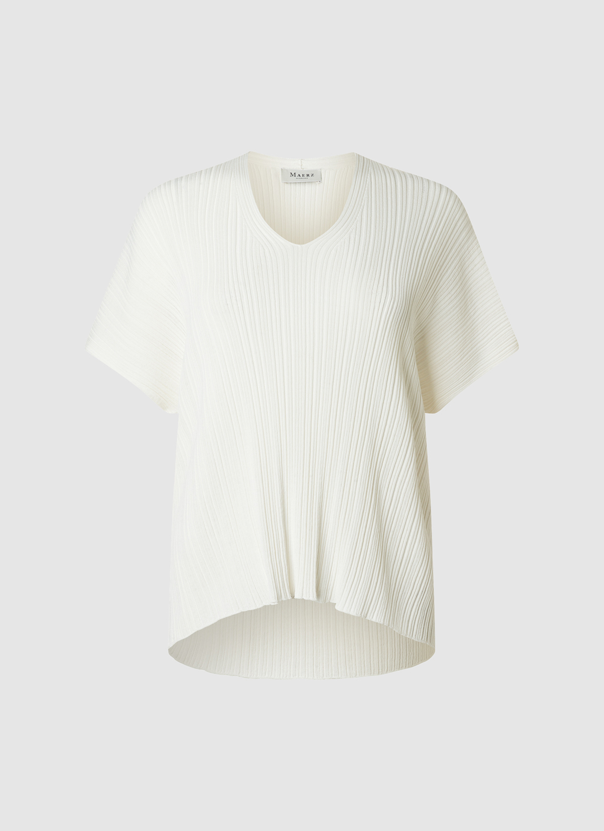 Pullover V-Neck 1/2 Arm, Off White