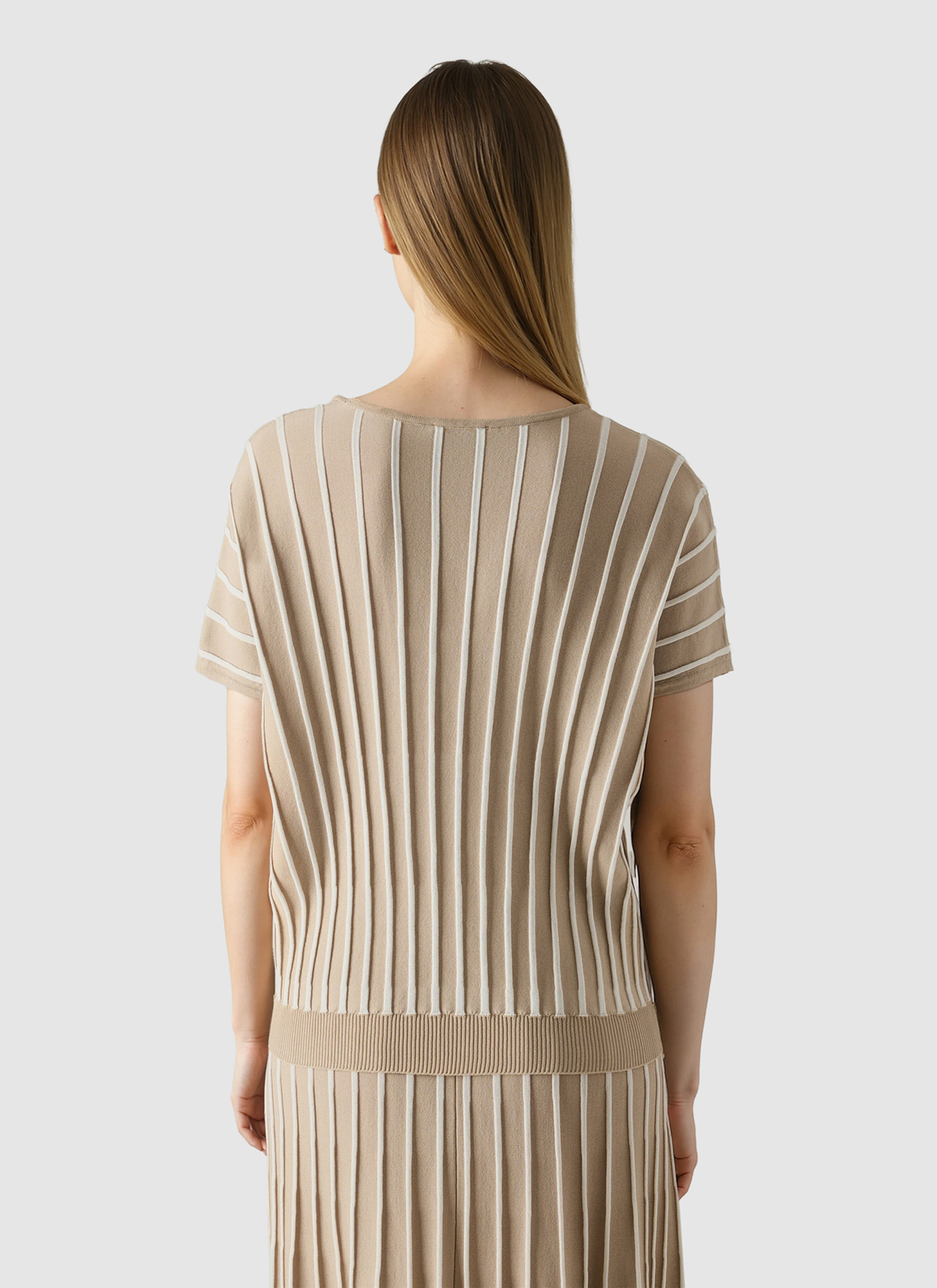 Pullover Rundhals 1/1 Arm, French Oak Rückansicht