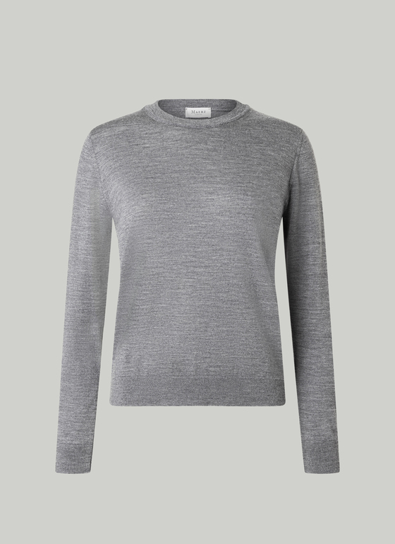 Pullover Rundhals 1/1 Arm Shark Skin Frontansicht