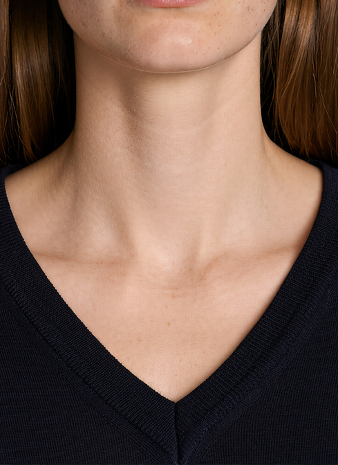 Pullover V-Ausschnitt 1/1 Arm width=