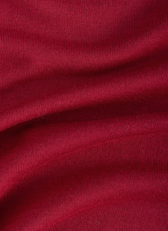 Pullover V-Ausschnitt 1/1 Arm Peony Red Frontansicht