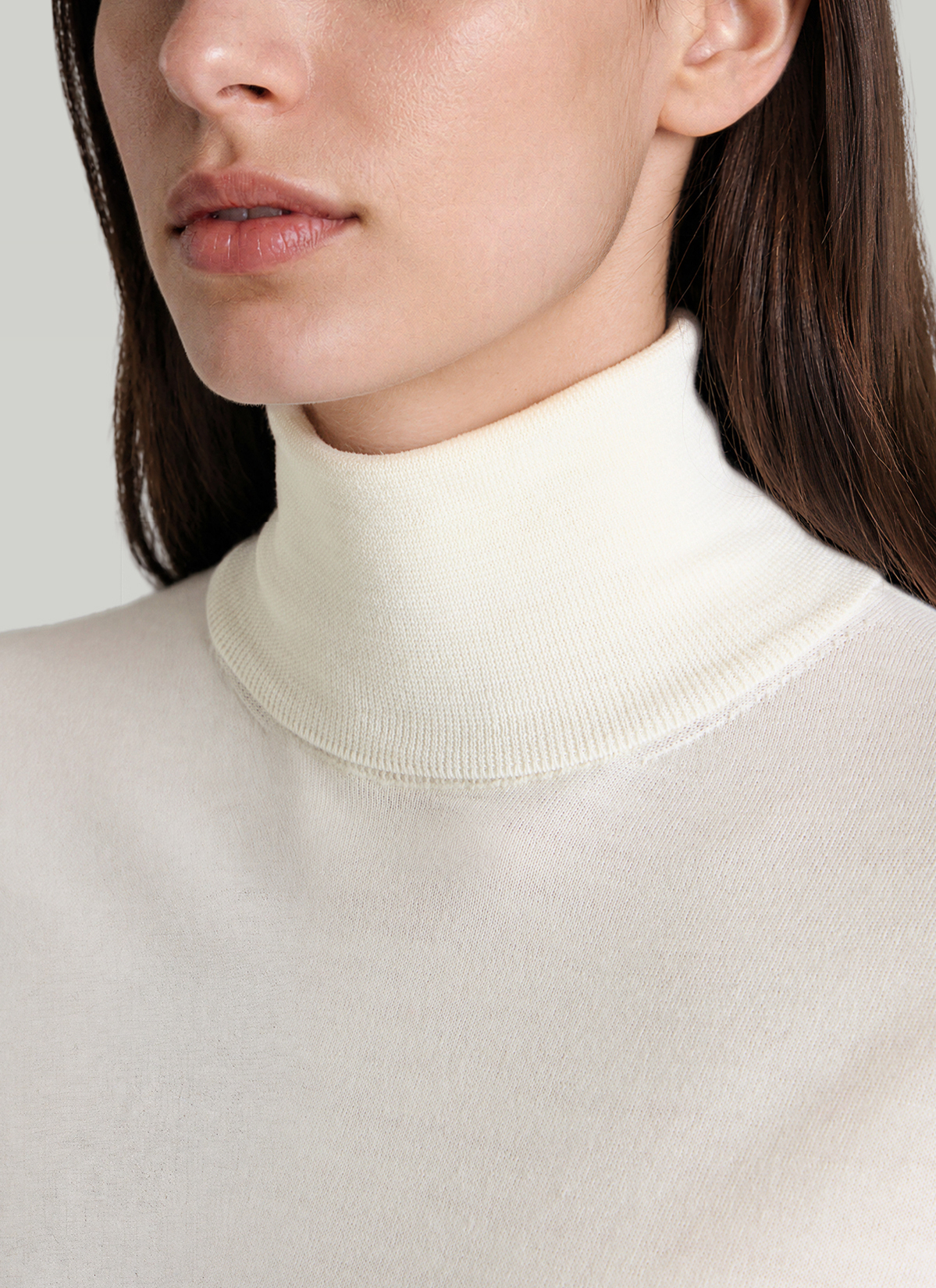 Pullover Rundhals 1/1 Arm, New White Detailansicht 1