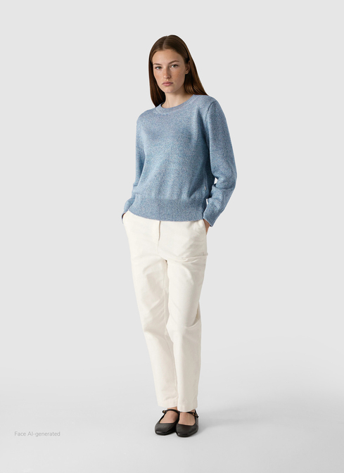 Pullover Rundhals 1/1 Arm width=