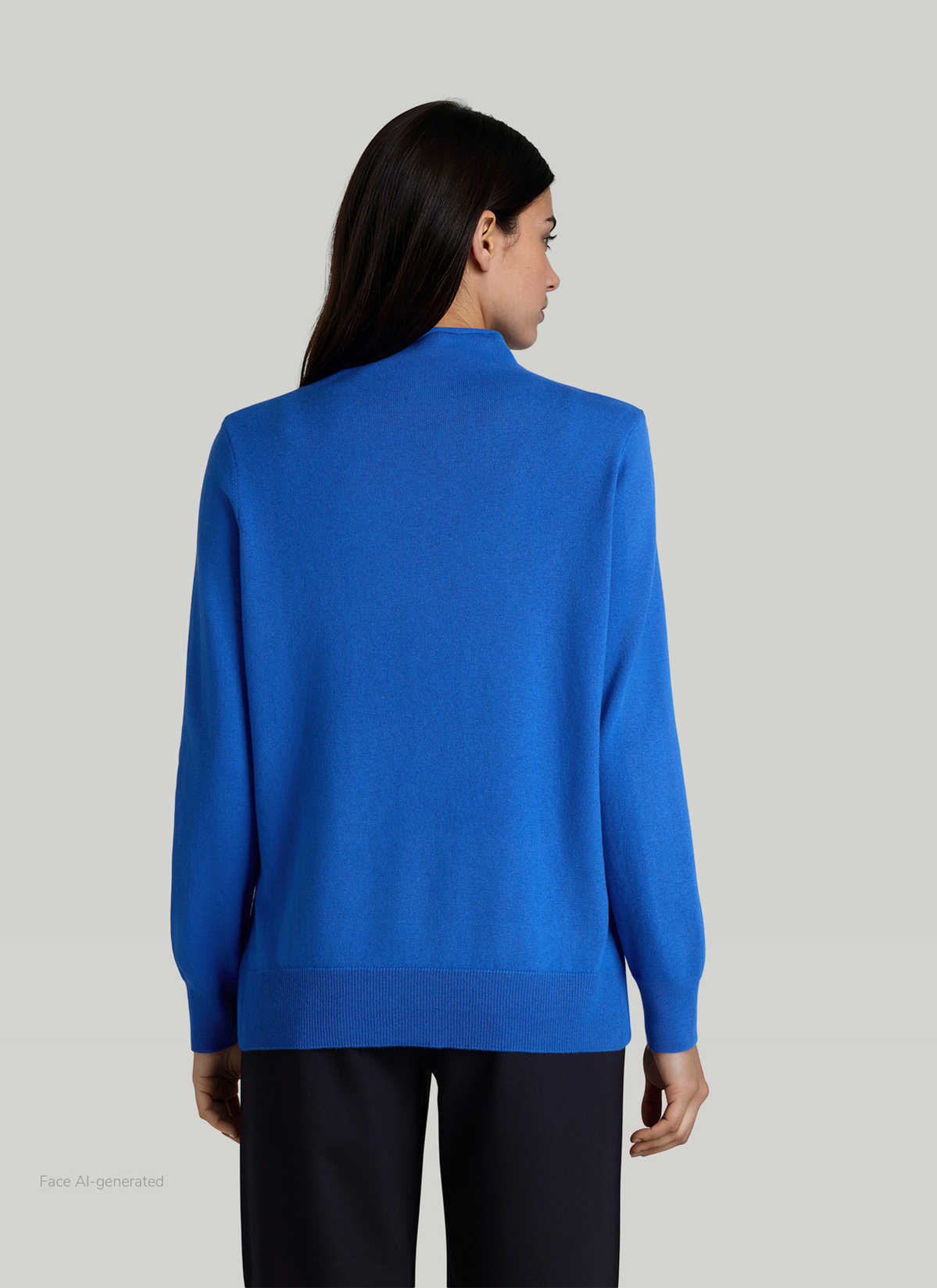 Pullover Stehkragen 1/1 Arm, Nordic Light Rückansicht
