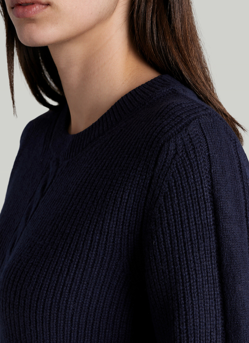 Pullover Rundhals 1/1 Arm width=