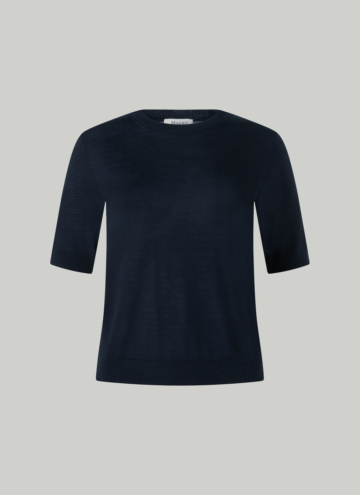 Pullover Rundhals 1/1 Arm, Navy