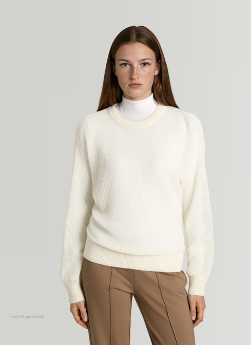Pullover Rundhals 1/1 Arm width=