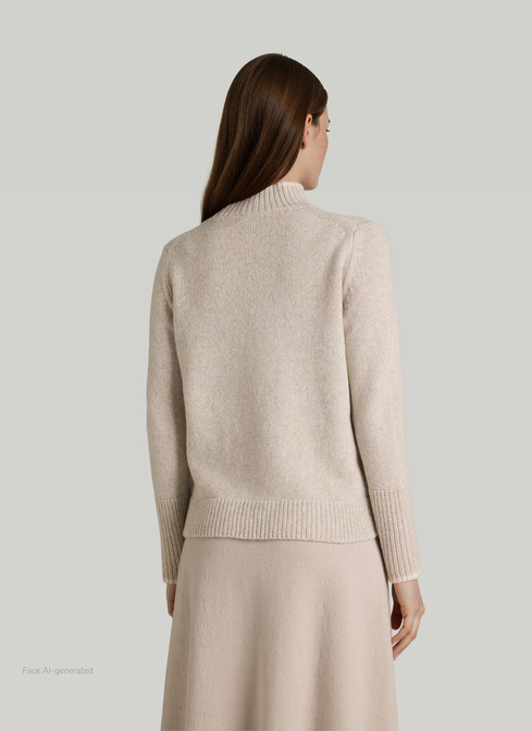 Pullover Stehkragen 1/1 Arm, Autumn Stone Rückansicht