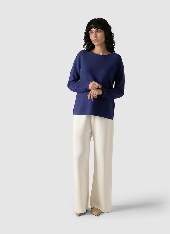 Pullover Rundhals 1/1 Arm Midnight Sail Frontansicht