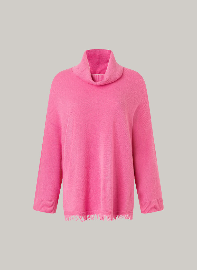 Pullover, Fuchsia Frontansicht