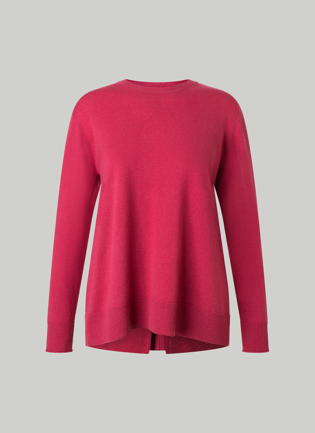 Pullover Rundhals 1/1 Arm, Peony Red