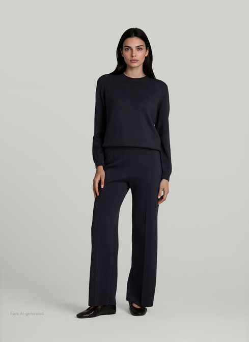 Pullover Rundhals 1/1 Arm width=