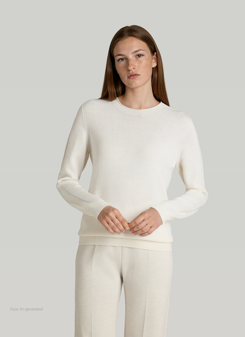 Pullover Rundhals 1/1 Arm width=