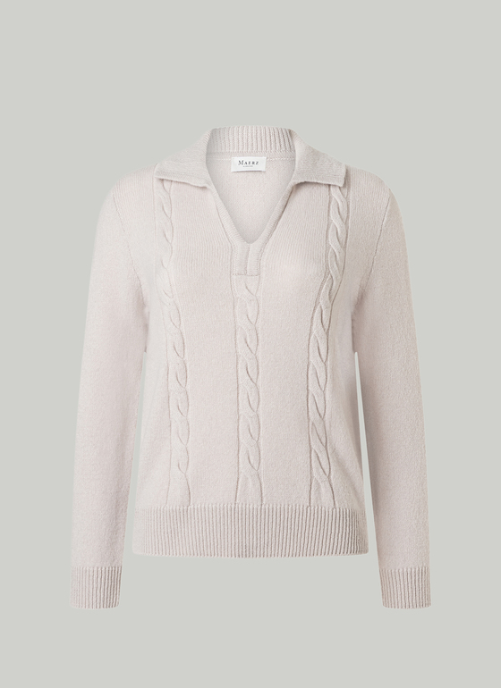 Pullover Polokragen 1/1 Arm Autumn Stone Frontansicht