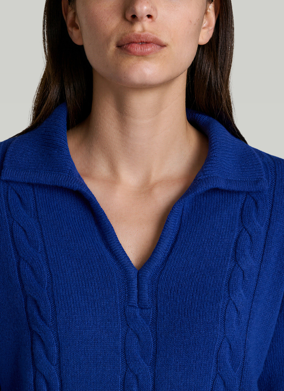 Pullover Polokragen 1/1 Arm Nordic Light Frontansicht