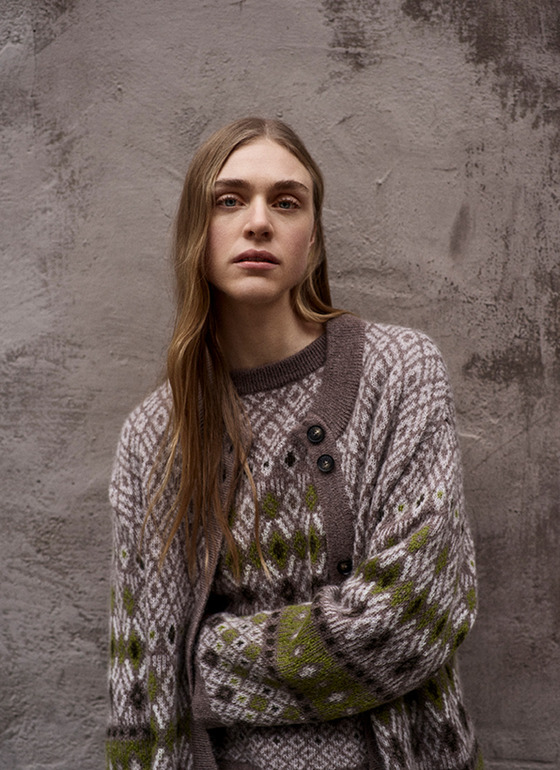 Pullover Rundhals 1/1 Arm Taupe Grey Frontansicht