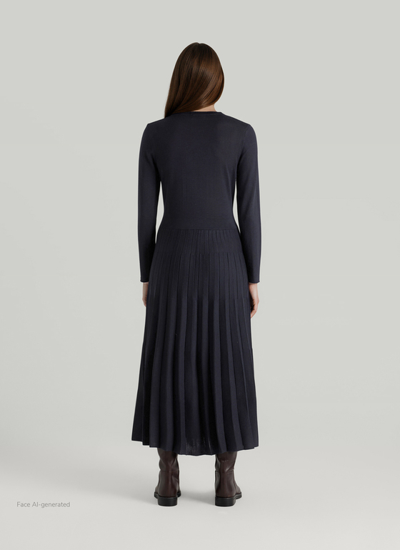 Kleid Navy Frontansicht